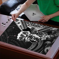 Hafa Adai Guam Discovery Day Puzzle Chamorro Latte Stone Hand Black Version LT14 - Polynesian Pride