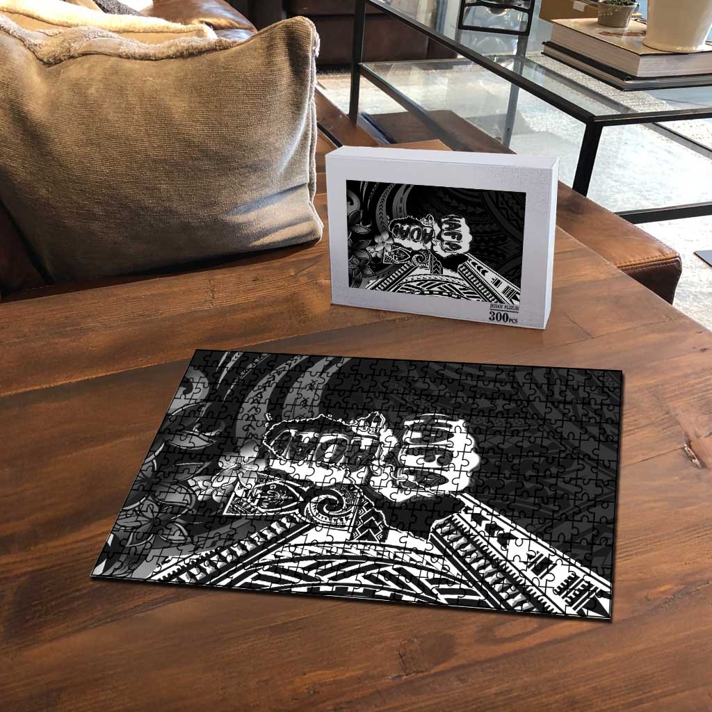 Hafa Adai Guam Discovery Day Puzzle Chamorro Latte Stone Hand Black Version LT14 - Polynesian Pride