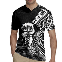 Hafa Adai Guam Discovery Day Rugby Jersey Chamorro Latte Stone Hand Black Version