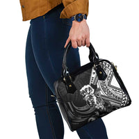 Hafa Adai Guam Discovery Day Shoulder Handbag Chamorro Latte Stone Hand Black Version