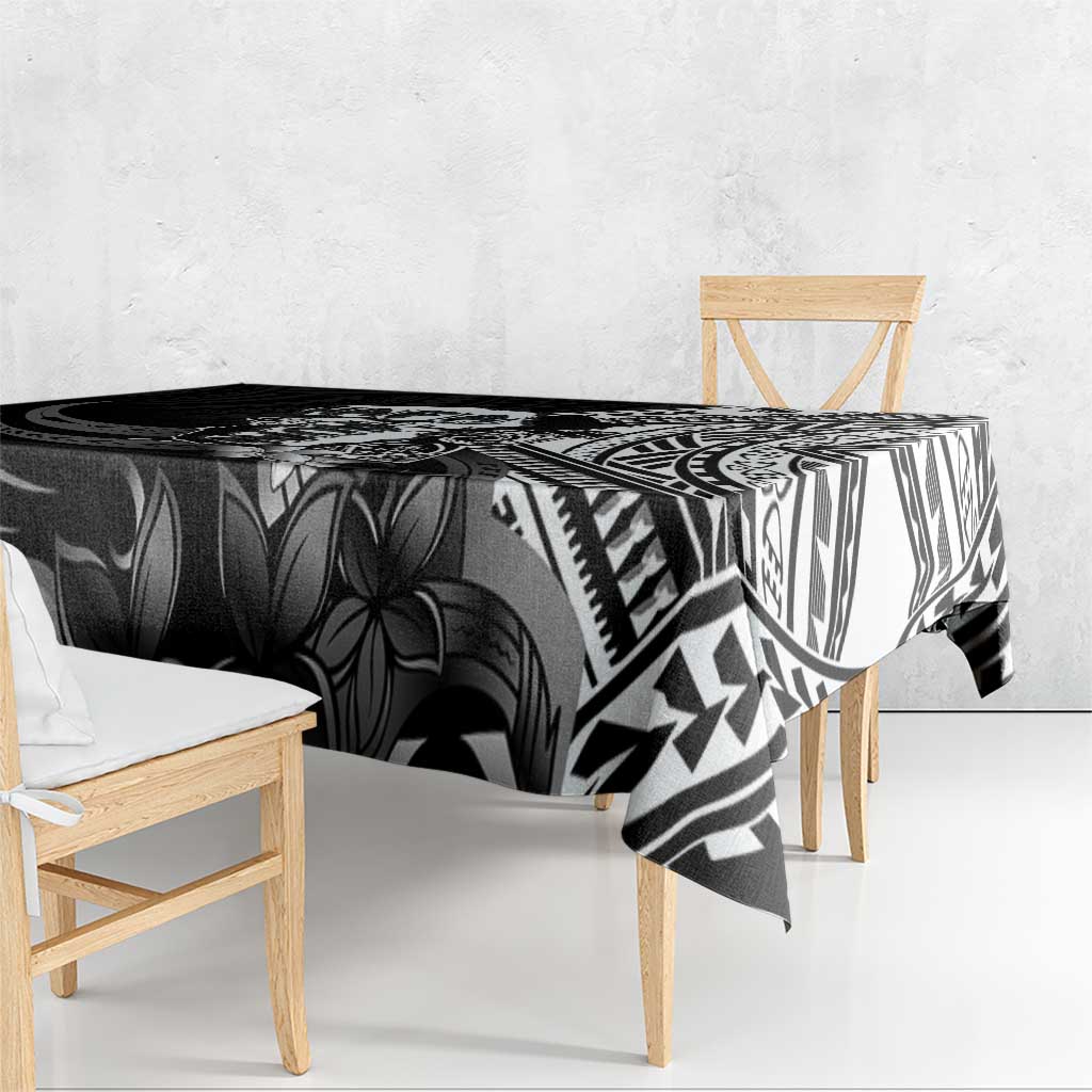 Hafa Adai Guam Discovery Day Tablecloth Chamorro Latte Stone Hand Black Version LT14 - Polynesian Pride