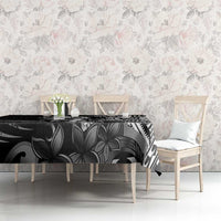 Hafa Adai Guam Discovery Day Tablecloth Chamorro Latte Stone Hand Black Version LT14 - Polynesian Pride
