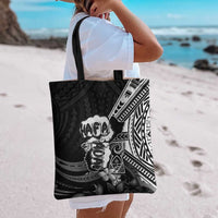 Hafa Adai Guam Discovery Day Tote Bag Chamorro Latte Stone Hand Black Version LT14 - Polynesian Pride