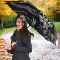Hafa Adai Guam Discovery Day Umbrella Chamorro Latte Stone Hand Black Version LT14 - Polynesian Pride