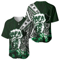 Hafa Adai Guam Discovery Day Baseball Jersey Chamorro Latte Stone Hand Green Version LT14 - Polynesian Pride