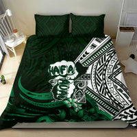Hafa Adai Guam Discovery Day Bedding Set Chamorro Latte Stone Hand Green Version LT14 - Polynesian Pride