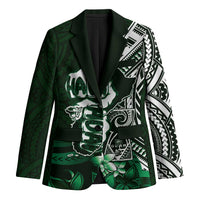 Hafa Adai Guam Discovery Day Blazer Chamorro Latte Stone Hand Green Version LT14 Unisex Green - Polynesian Pride