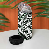 Hafa Adai Guam Discovery Day 4 in 1 Can Cooler Tumbler Chamorro Latte Stone Hand Green Version LT14 - Polynesian Pride