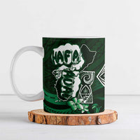 Hafa Adai Guam Discovery Day Ceramic Mug Chamorro Latte Stone Hand Green Version LT14 Green - Polynesian Pride
