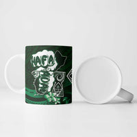 Hafa Adai Guam Discovery Day Ceramic Mug Chamorro Latte Stone Hand Green Version LT14 - Polynesian Pride