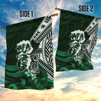 Hafa Adai Guam Discovery Day Garden Flag Chamorro Latte Stone Hand Green Version