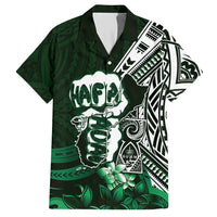 Hafa Adai Guam Discovery Day Hawaiian Shirt Chamorro Latte Stone Hand Green Version LT14 Green - Polynesian Pride