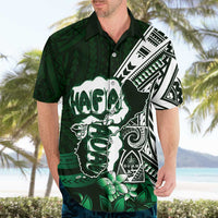 Hafa Adai Guam Discovery Day Hawaiian Shirt Chamorro Latte Stone Hand Green Version LT14 - Polynesian Pride