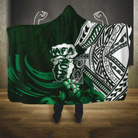 Hafa Adai Guam Discovery Day Hooded Blanket Chamorro Latte Stone Hand Green Version LT14 - Polynesian Pride