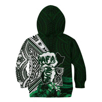 Hafa Adai Guam Discovery Day Kid Hoodie Chamorro Latte Stone Hand Green Version LT14 - Polynesian Pride