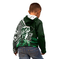 Hafa Adai Guam Discovery Day Kid Hoodie Chamorro Latte Stone Hand Green Version LT14 - Polynesian Pride