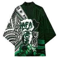 Hafa Adai Guam Discovery Day Kimono Chamorro Latte Stone Hand Green Version LT14 - Polynesian Pride