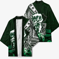Hafa Adai Guam Discovery Day Kimono Chamorro Latte Stone Hand Green Version LT14 - Polynesian Pride
