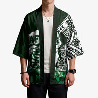 Hafa Adai Guam Discovery Day Kimono Chamorro Latte Stone Hand Green Version LT14 - Polynesian Pride