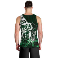 Hafa Adai Guam Discovery Day Men Tank Top Chamorro Latte Stone Hand Green Version LT14 - Polynesian Pride