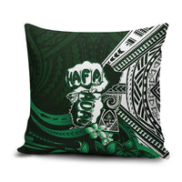 Hafa Adai Guam Discovery Day Pillow Cover Chamorro Latte Stone Hand Green Version LT14 Green - Polynesian Pride