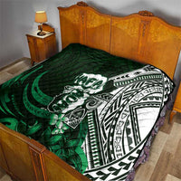 Hafa Adai Guam Discovery Day Quilt Chamorro Latte Stone Hand Green Version LT14 - Polynesian Pride
