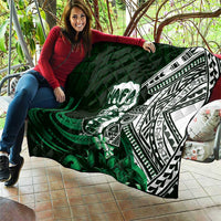 Hafa Adai Guam Discovery Day Quilt Chamorro Latte Stone Hand Green Version LT14 - Polynesian Pride
