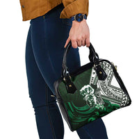 Hafa Adai Guam Discovery Day Shoulder Handbag Chamorro Latte Stone Hand Green Version LT14 - Polynesian Pride