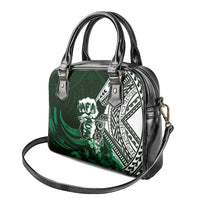 Hafa Adai Guam Discovery Day Shoulder Handbag Chamorro Latte Stone Hand Green Version LT14 - Polynesian Pride