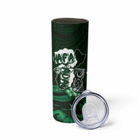 Hafa Adai Guam Discovery Day Skinny Tumbler Chamorro Latte Stone Hand Green Version LT14 - Polynesian Pride