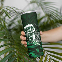 Hafa Adai Guam Discovery Day Skinny Tumbler Chamorro Latte Stone Hand Green Version LT14 - Polynesian Pride
