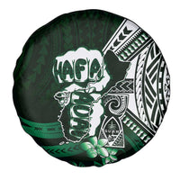 Hafa Adai Guam Discovery Day Spare Tire Cover Chamorro Latte Stone Hand Green Version LT14 - Polynesian Pride