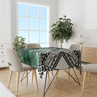 Hafa Adai Guam Discovery Day Tablecloth Chamorro Latte Stone Hand Green Version LT14 - Polynesian Pride