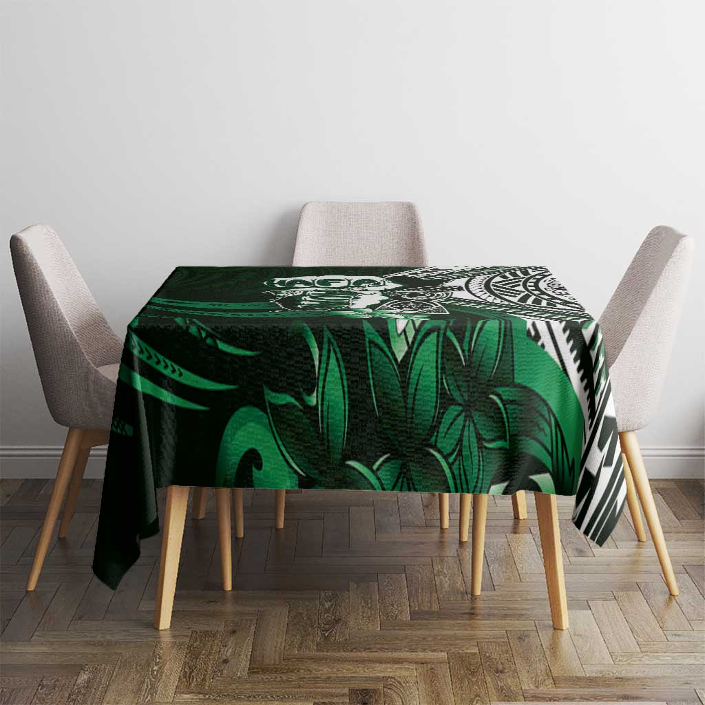 Hafa Adai Guam Discovery Day Tablecloth Chamorro Latte Stone Hand Green Version LT14 - Polynesian Pride