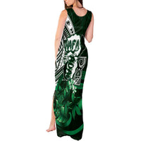 Hafa Adai Guam Discovery Day Tank Maxi Dress Chamorro Latte Stone Hand Green Version