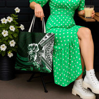 Hafa Adai Guam Discovery Day Tote Bag Chamorro Latte Stone Hand Green Version LT14 - Polynesian Pride