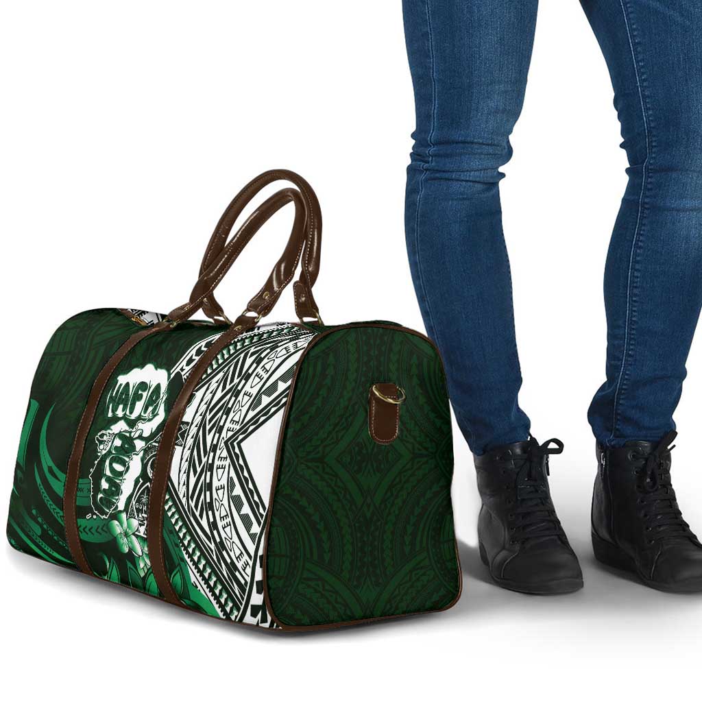 Hafa Adai Guam Discovery Day Travel Bag Chamorro Latte Stone Hand Green Version LT14 - Polynesian Pride
