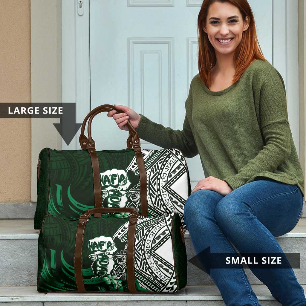 Hafa Adai Guam Discovery Day Travel Bag Chamorro Latte Stone Hand Green Version LT14 - Polynesian Pride