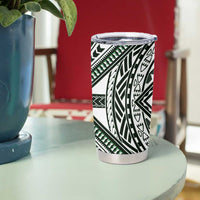 Hafa Adai Guam Discovery Day Tumbler Cup Chamorro Latte Stone Hand Green Version LT14 - Polynesian Pride