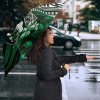Hafa Adai Guam Discovery Day Umbrella Chamorro Latte Stone Hand Green Version LT14 - Polynesian Pride