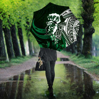 Hafa Adai Guam Discovery Day Umbrella Chamorro Latte Stone Hand Green Version LT14 - Polynesian Pride