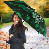 Hafa Adai Guam Discovery Day Umbrella Chamorro Latte Stone Hand Green Version LT14 - Polynesian Pride