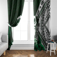 Hafa Adai Guam Discovery Day Window Curtain Chamorro Latte Stone Hand Green Version