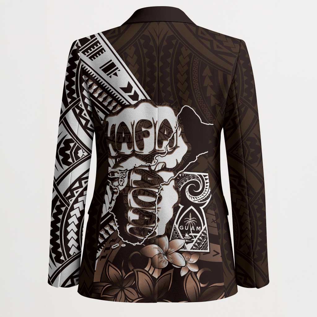 Hafa Adai Guam Discovery Day Blazer Chamorro Latte Stone Hand Brown Version LT14 - Polynesian Pride