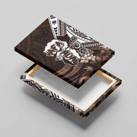 Hafa Adai Guam Discovery Day Canvas Wall Art Chamorro Latte Stone Hand Brown Version LT14 - Polynesian Pride