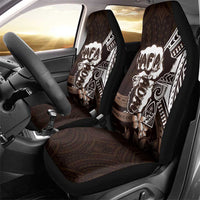 Hafa Adai Guam Discovery Day Car Seat Cover Chamorro Latte Stone Hand Brown Version LT14 - Polynesian Pride