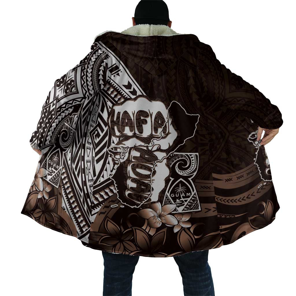 Hafa Adai Guam Discovery Day Cloak Chamorro Latte Stone Hand Brown Version LT14 - Polynesian Pride