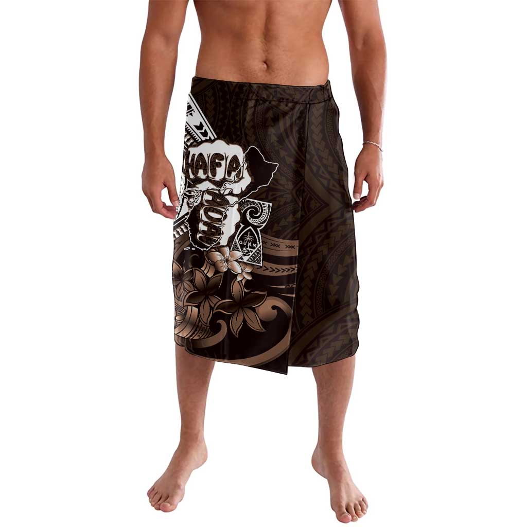 Hafa Adai Guam Discovery Day Lavalava Chamorro Latte Stone Hand Brown Version LT14 Brown - Polynesian Pride