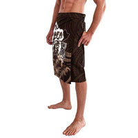 Hafa Adai Guam Discovery Day Lavalava Chamorro Latte Stone Hand Brown Version LT14 - Polynesian Pride