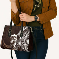 Hafa Adai Guam Discovery Day Leather Bag Chamorro Latte Stone Hand Brown Version LT14 - Polynesian Pride